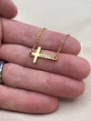 Bible Verse Necklace, Cross Necklace with Favorite Bible Verse, Religious Faith Necklace, Encouragement Gift, Personalized Cross Necklace