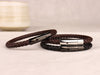 Personalized Leather Bracelet, Engraved Men's Name Bracelet, Custom Bracelet For Men, Personalized Gift For Him, Fathers Day Gift,Men's Gift
