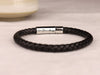 Personalized Leather Bracelet, Engraved Men's Name Bracelet, Custom Bracelet For Men, Personalized Gift For Him, Fathers Day Gift,Men's Gift