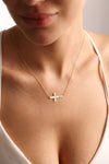 Personalized Cross name necklace, Baptism Gift, Engraved Cross Necklace with Name, Christian Gifts for Christening, Christmas Gift
