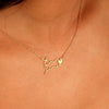 Custom Gold Two Name Necklace With Heart, Personalized Double Name Necklace, Double Name Necklace, Christmas Gift