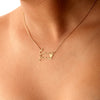 Custom Gold Two Name Necklace With Heart, Personalized Double Name Necklace, Double Name Necklace, Christmas Gift