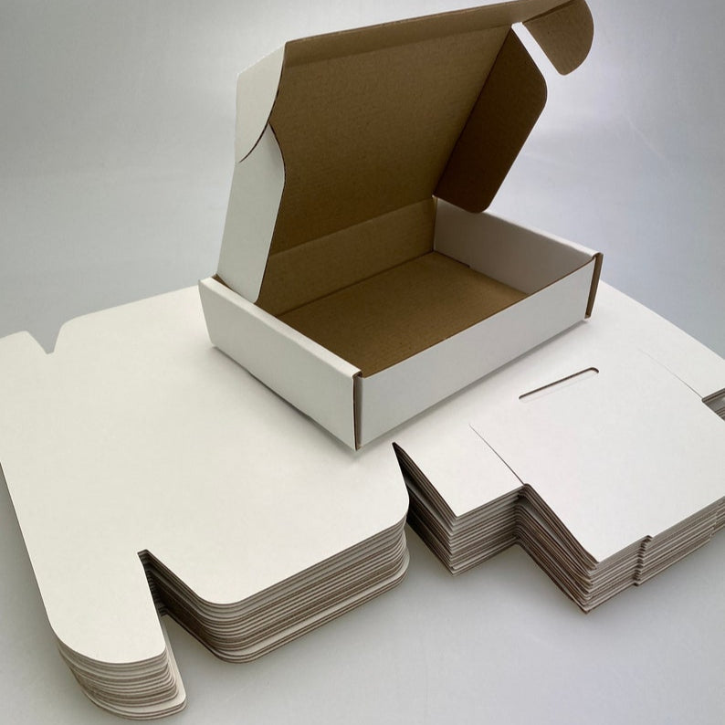 Coated Corrugated Cardboard Shipping Boxes, Mail Small Parcel Postal Boxes, Business, Storing or Gift