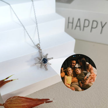 Personalized Photo Projection Necklace,Guiding Star Necklace,Pet Memorial Jewelry,Northern Star necklace,Mother's Day Gift,Best Friend Gift