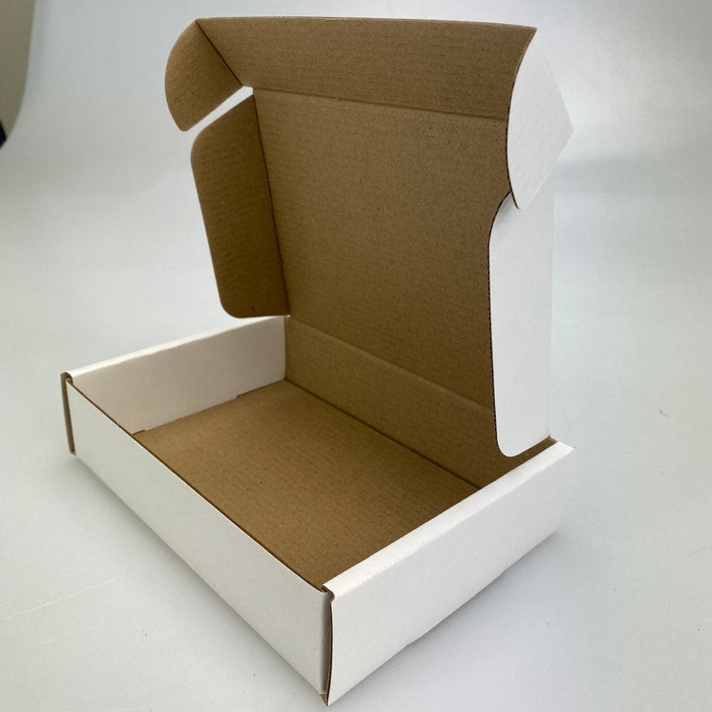 Coated Corrugated Cardboard Shipping Boxes, Mail Small Parcel Postal Boxes, Business, Storing or Gift