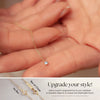 14k 18k Solid Gold Birthstone Bezel Necklace, Dainty Solitaire Birthstone Gold Necklace, Delicate CZ Birthstone Gold Necklace gift for Her.