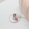 925 Sterling Silver Family Birthstone Personized Necklace ~ Mom Gift ~ Grandma Gift ~ Jewelry Canada
