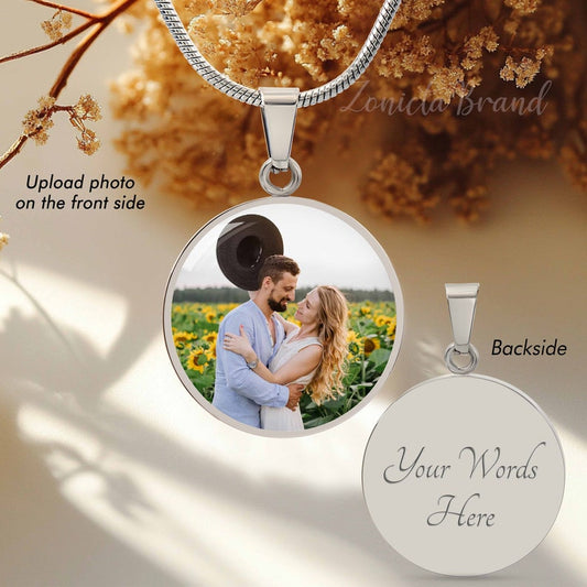 Personalized Picture Necklace, Custom Photo Pendant Necklace, Photo Necklace, Picture Necklace Pendant, Mothers Day Gift for Women, Mom