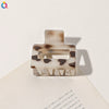 Imitation Acetic Acid Handmade Leopard Print Geometric Hair Clip For Women