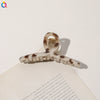 Imitation Acetic Acid Handmade Leopard Print Geometric Hair Clip For Women