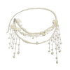 Imitation Pearl And Copper Clad Iron Beaded Tassel Waist Chain For Female Casual Style