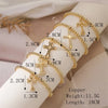 Imitation Pearl Copper Elegant Simple Style Beaded Inlay Cross Zircon Bracelets
