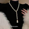 Imitation Pearl Dropshaped Handmade Necklace For Women Luxury Jewelry