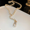 Imitation Pearl Dropshaped Handmade Necklace For Women Luxury Jewelry