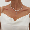 Imitation Pearl Geometric Handmade Clavicle Chain Necklace For Women
