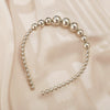 Imitation Pearl Headband For Women Set With Pearls Retro Creative Hair Accessories