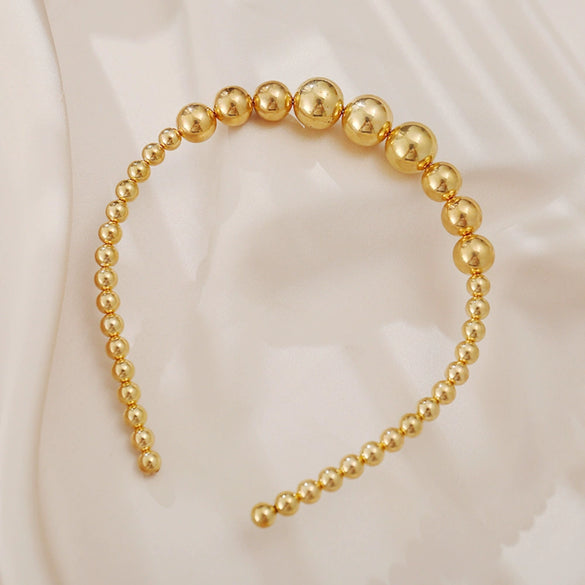 Imitation Pearl Headband For Women Set With Pearls Retro Creative Hair Accessories