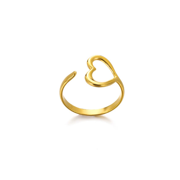 Imitation Pearl Stainless Steel Geometric Open Ring For Women Electroplated Retro Light Luxury Jewelry