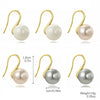 Imitation Pearl Women's Simple Geometric Ear Studs And Ear Hook Earrings