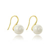 Imitation Pearl Women's Simple Geometric Ear Studs And Ear Hook Earrings