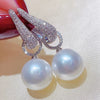 Imitation Pearl Zircon Geometric U Shape Inlaid Women's Earrings