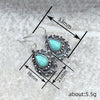 Imitation Turquoise Alloy Geometric Women's Artistic Retro Earrings