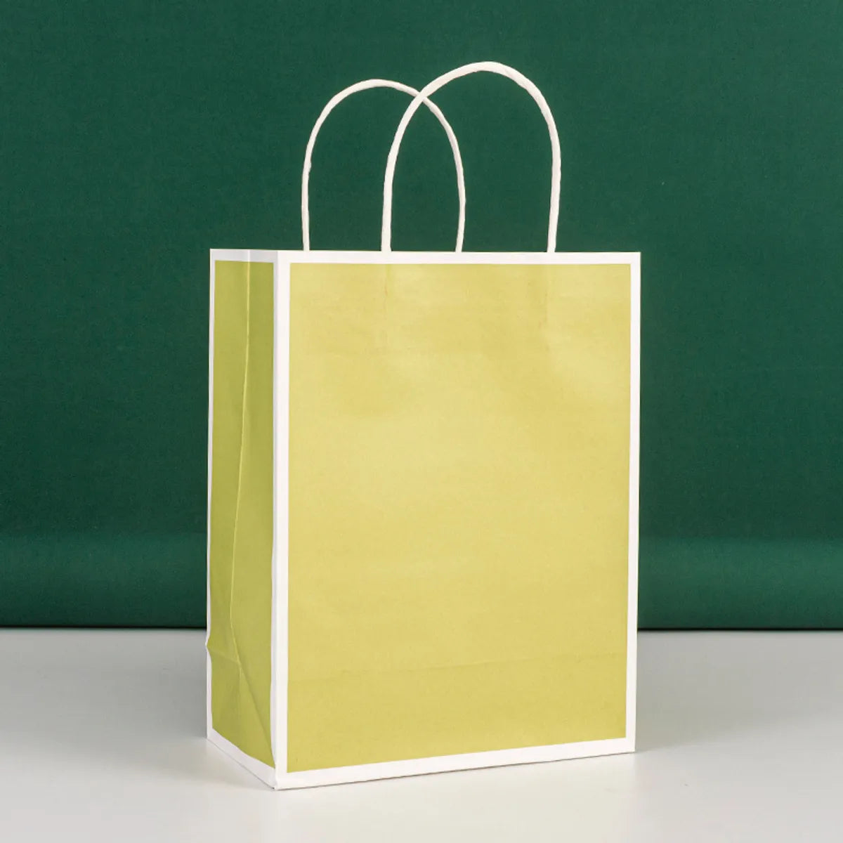 In Stock Frame Paper Bag Takeaway Milk Tea Kraft Paper Tote Bag Coffee Dessert Packing Bag Clothing Shopping Gift Bag