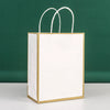 In Stock Frame Paper Bag Takeaway Milk Tea Kraft Paper Tote Bag Coffee Dessert Packing Bag Clothing Shopping Gift Bag