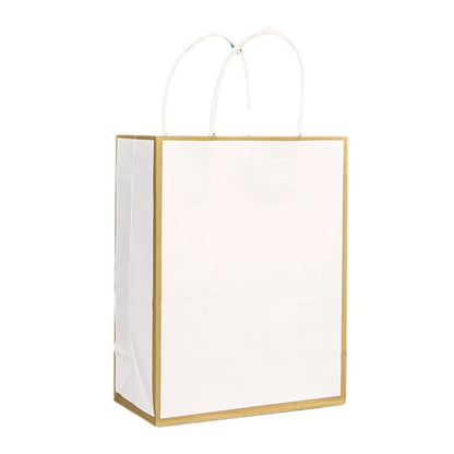 In Stock Frame Paper Bag Takeaway Milk Tea Kraft Paper Tote Bag Coffee Dessert Packing Bag Clothing Shopping Gift Bag