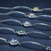 Inlay Round Brilliant Cut GRA Certificate Bracelets