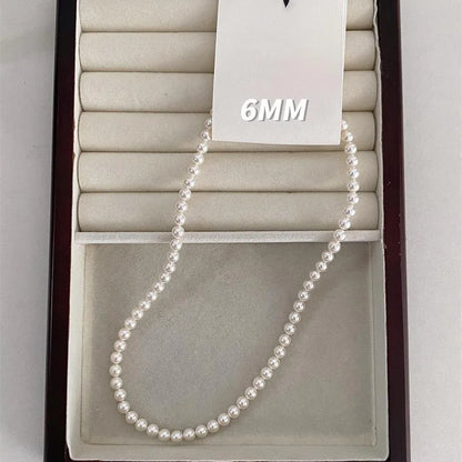 Ins Blogger Light Luxury French Sweet Personality Internet Influencer Pearl Necklace All-Match Niche Clavicle Chain Neck Chain Necklace Female