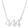 Ins Cool Style Titanium Steel Necklace With Arabic Numeral Pattern For Women Electroplated