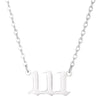 Ins Cool Style Titanium Steel Necklace With Arabic Numeral Pattern For Women Electroplated