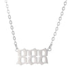 Ins Cool Style Titanium Steel Necklace With Arabic Numeral Pattern For Women Electroplated