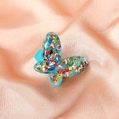 Ins New Acrylic Butterfly Ring 2021 Cute Fun Resin Ring European And American Retro Animal Bracelet For Women