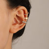 Ins Simple Alloy Geometric Ear Clip For Women With Electroplating Design