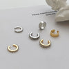 Ins Simple Alloy Geometric Ear Clip For Women With Electroplating Design