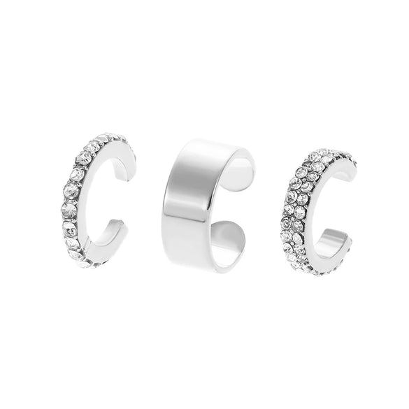 Ins Simple Alloy Geometric Ear Clip For Women With Electroplating Design