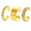 Ins Simple Alloy Geometric Ear Clip For Women With Electroplating Design