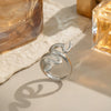 Ins Snake Ring Simple Fashion Women's Jewelry Accessories In Stainless Steel With Geometric Shape And Electroplating