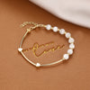 Ins Style Box Alloy Rhinestones Opal Women'S Bracelets 1 Piece