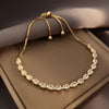 Ins Style Box Alloy Rhinestones Opal Women'S Bracelets 1 Piece