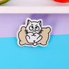 Ins Style Cute Cartoon Acrylic Kitten Brooch Badge Wholesale Clothes And Bags Pendant Patch Jewelry Pin