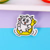 Ins Style Cute Cartoon Acrylic Kitten Brooch Badge Wholesale Clothes And Bags Pendant Patch Jewelry Pin