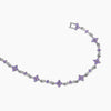 Ins Style Cute Sweet Heart Zircon Butterfly Diamond Bracelet For Women Made Of Copper And Plastic