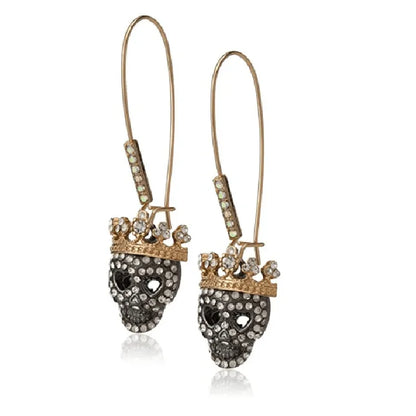 1 Pair Ins Style Geometric Inlay Alloy Artificial Pearls Rhinestones Drop Earrings