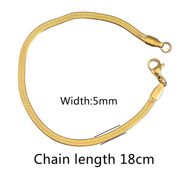 Ins Style Geometric Golden Stainless Steel Adjustable Multiple Chain Type Bracelet Clavicle Chain Neck Chain With Electroplating
