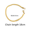 Ins Style Geometric Golden Stainless Steel Adjustable Multiple Chain Type Bracelet Clavicle Chain Neck Chain With Electroplating