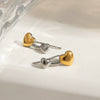 Ins Style Geometric Stainless Steel Electroplated Women's Earrings