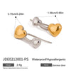 Ins Style Geometric Stainless Steel Electroplated Women's Earrings